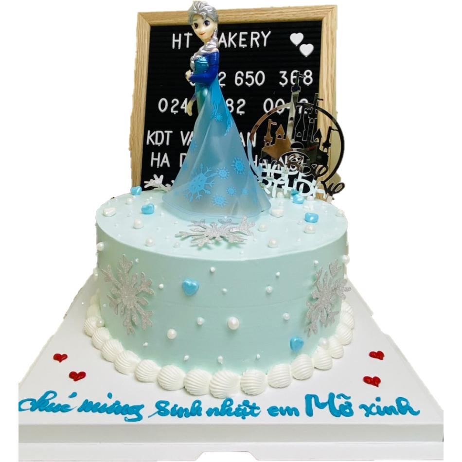 Bánh kem tươi tạo hình elsa