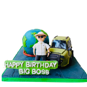 Bánh Kem tươi Fondant tạo hình Chàng trai 01