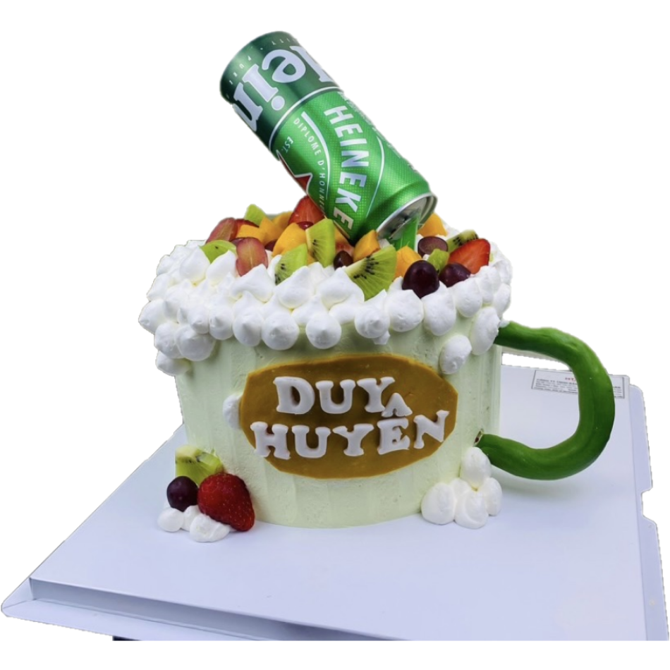 Bánh kem tươi lon bia Heniken