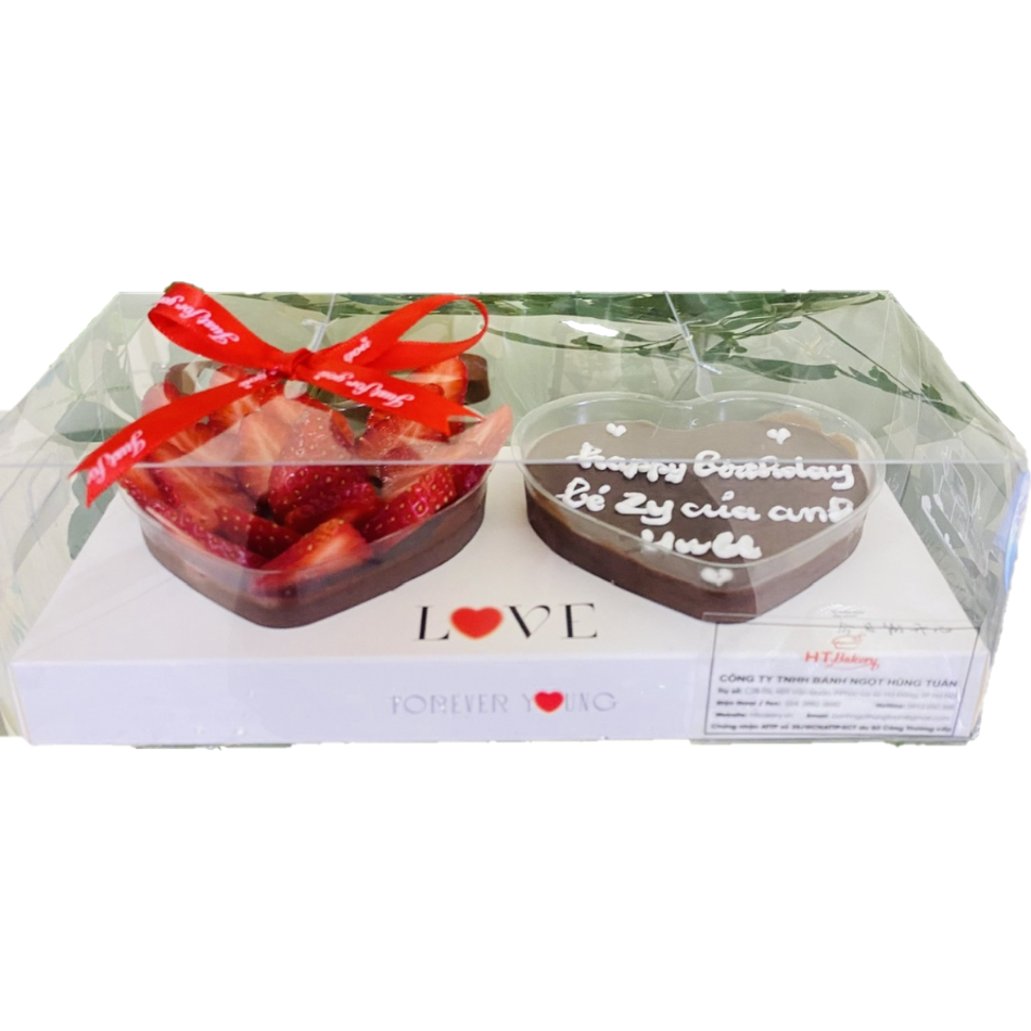 Bánh Mous socola trái tim