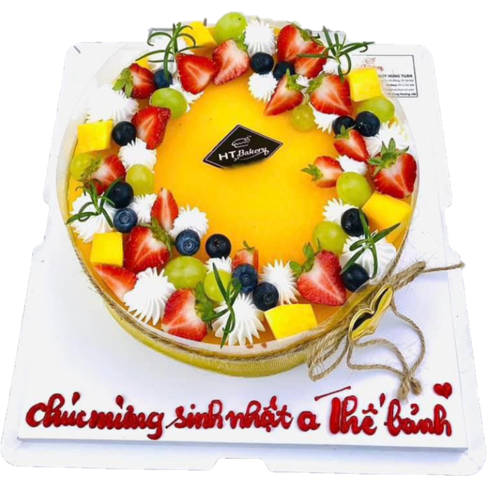 Bánh mousse chanh leo tròn