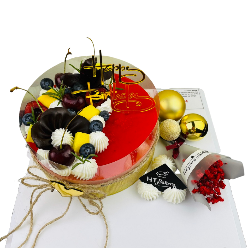 Bánh Mousse Dâu tây tròn 11