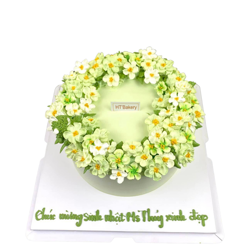 Bánh sinh nhật hoa nhỏ 18cm