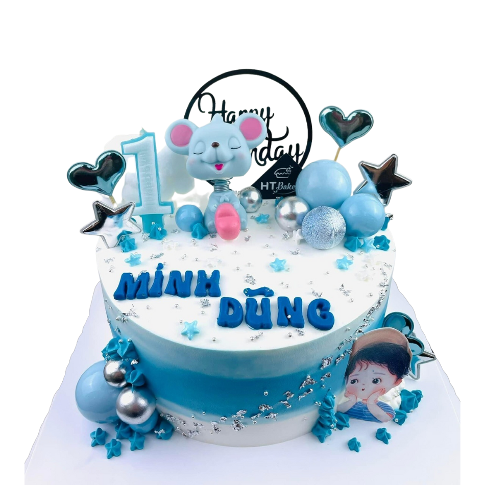 Bánh Sinh nhật Kem tươi Chú chuột xanh