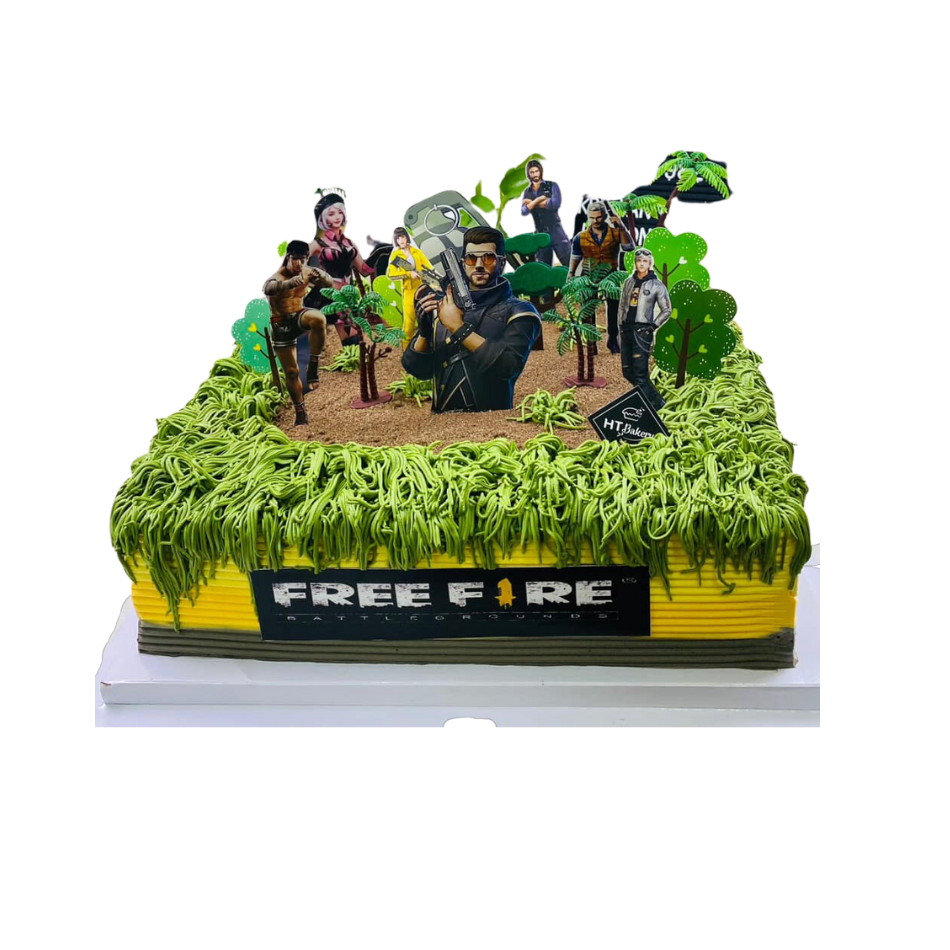 Bánh Sinh nhật Kem tươi Free Fire VUÔNG 40x40