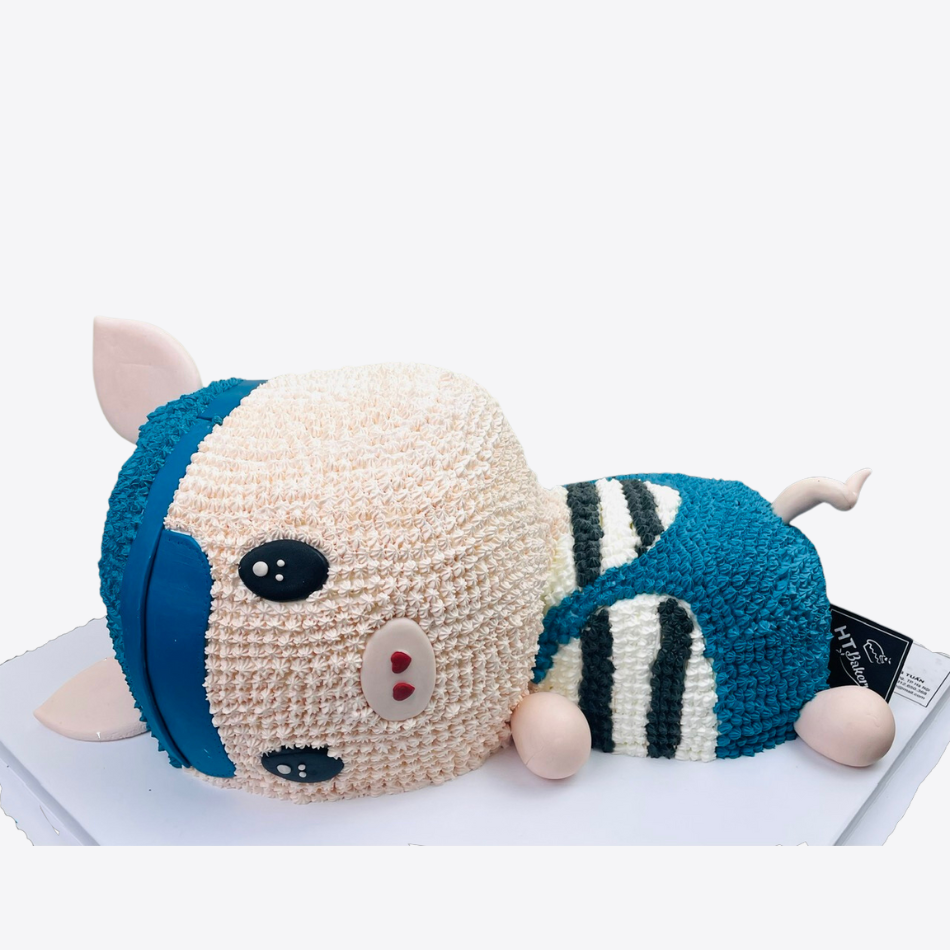 Bánh sinh nhật tạo hình heo 3D