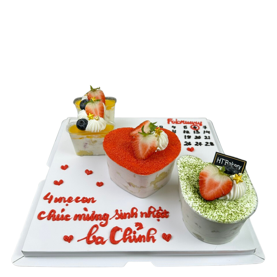 Bánh sinh nhật I <3 U mix vị